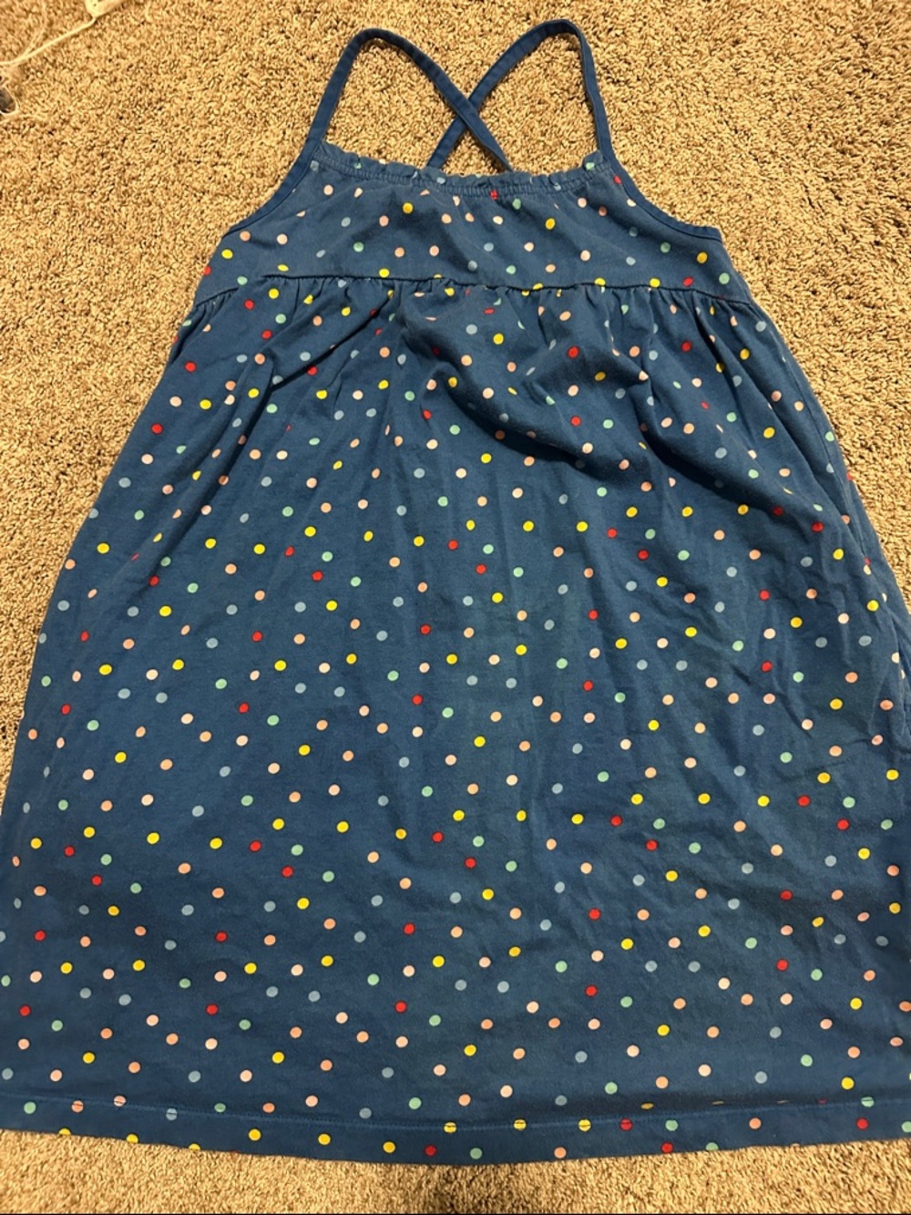 Hanna Andersson Dress with Polka Dots (matching sister dress in closet)